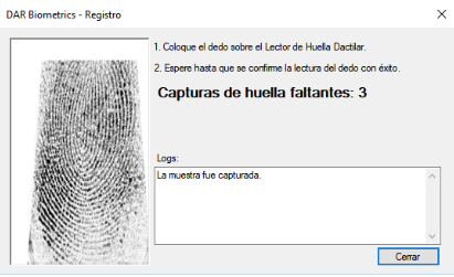 Captura de huella